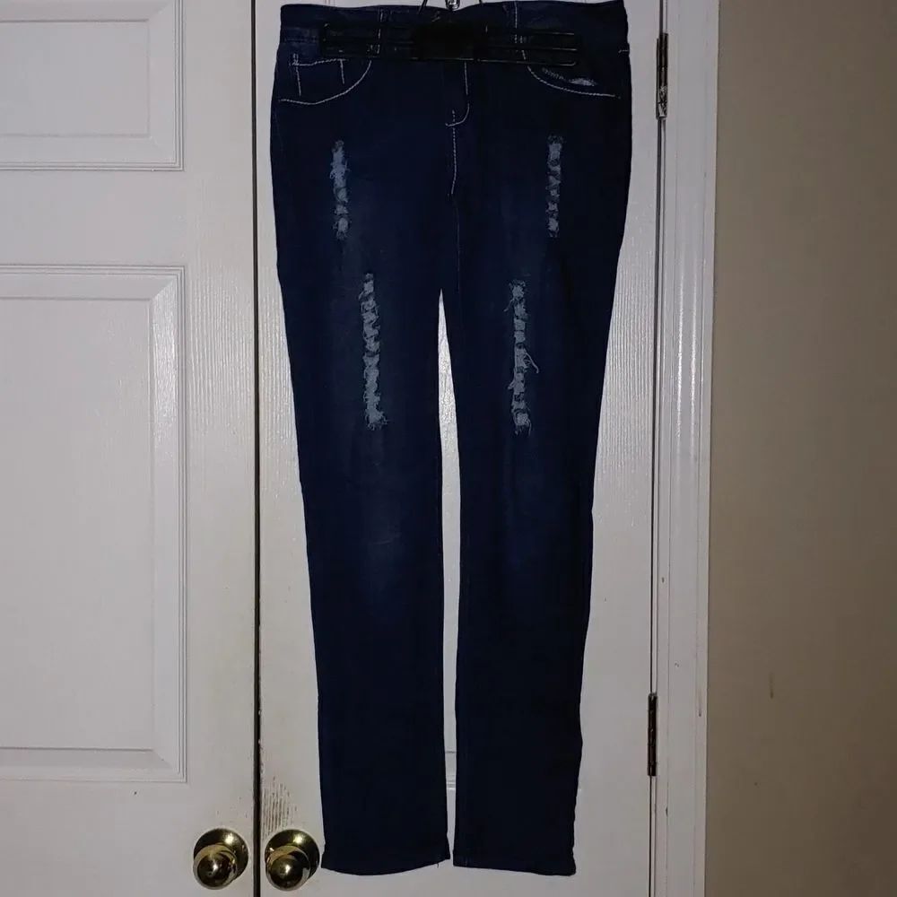 Arco Iris straight leg distressed jeans